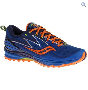 Saucony Peregrine 5 Men's Trail Running Shoe - Size: 10 - Colour: Blue-Orange